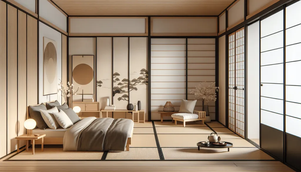 Dormitorio de estilo japonés