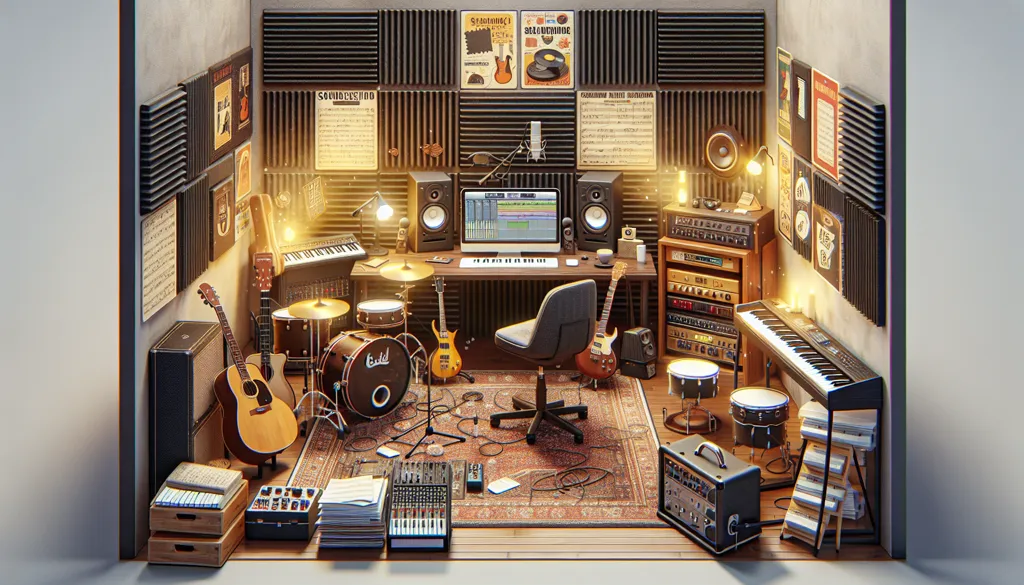 Creando una sala de estudio de música