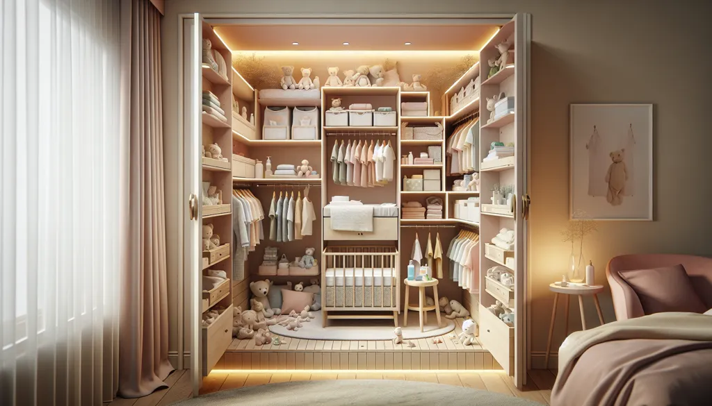 Cómo convertir un pequeño armario en una guardería?