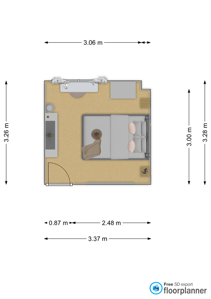 diseño dormitorio floorplanner